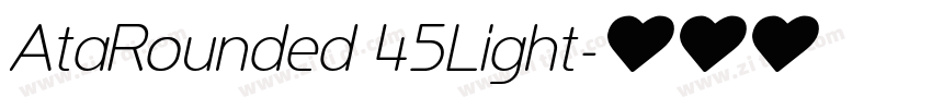AtaRounded 45Light字体转换